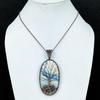 Blue Scheelite 999 Copper Wire Wrap Pendant, Handmade Gemstone Tree Of Life Pendant Jewelry, Gifts For Wife Brand New Pendant