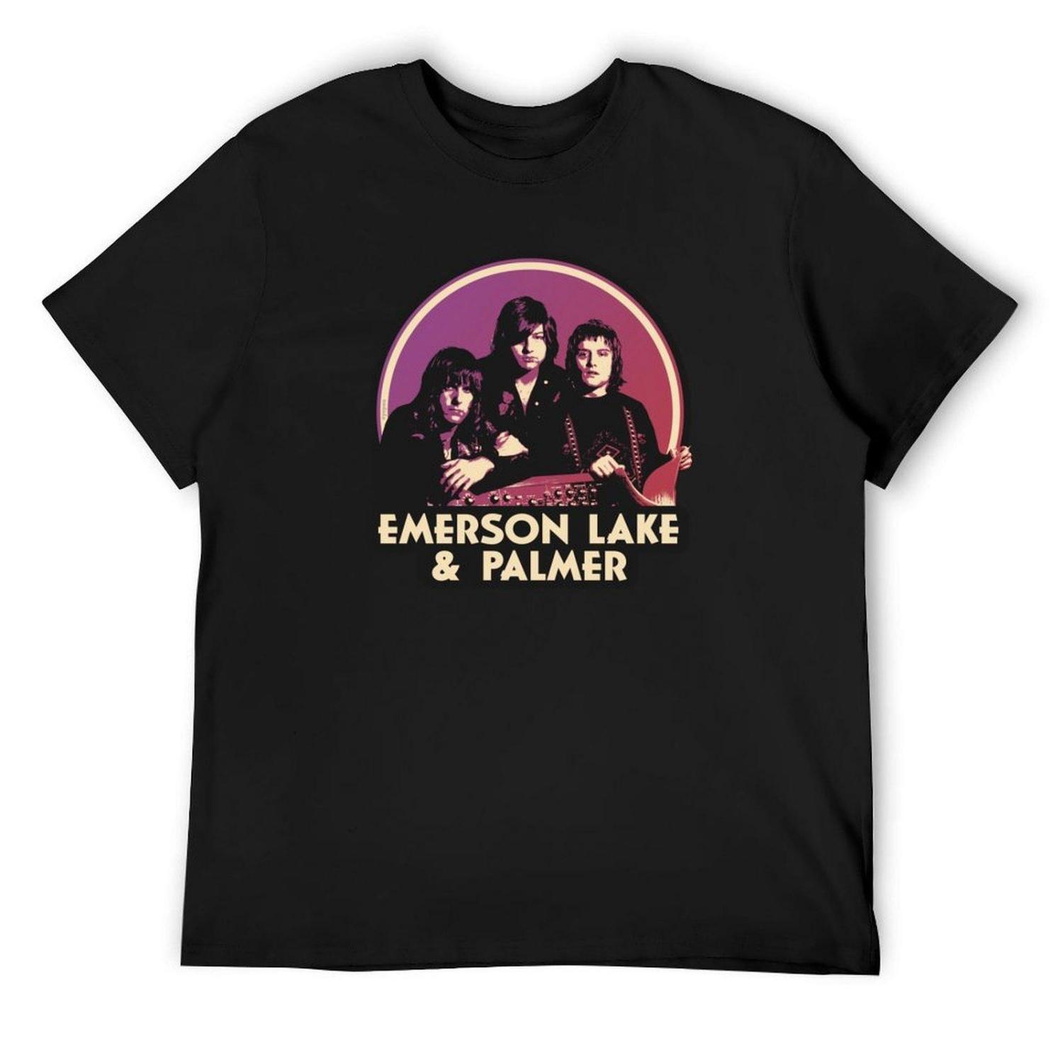 

Emerson Lake and Palmer T-Shirt Shirts Graphic Plus Size Clothes Blanks Black T Shirts for Men S