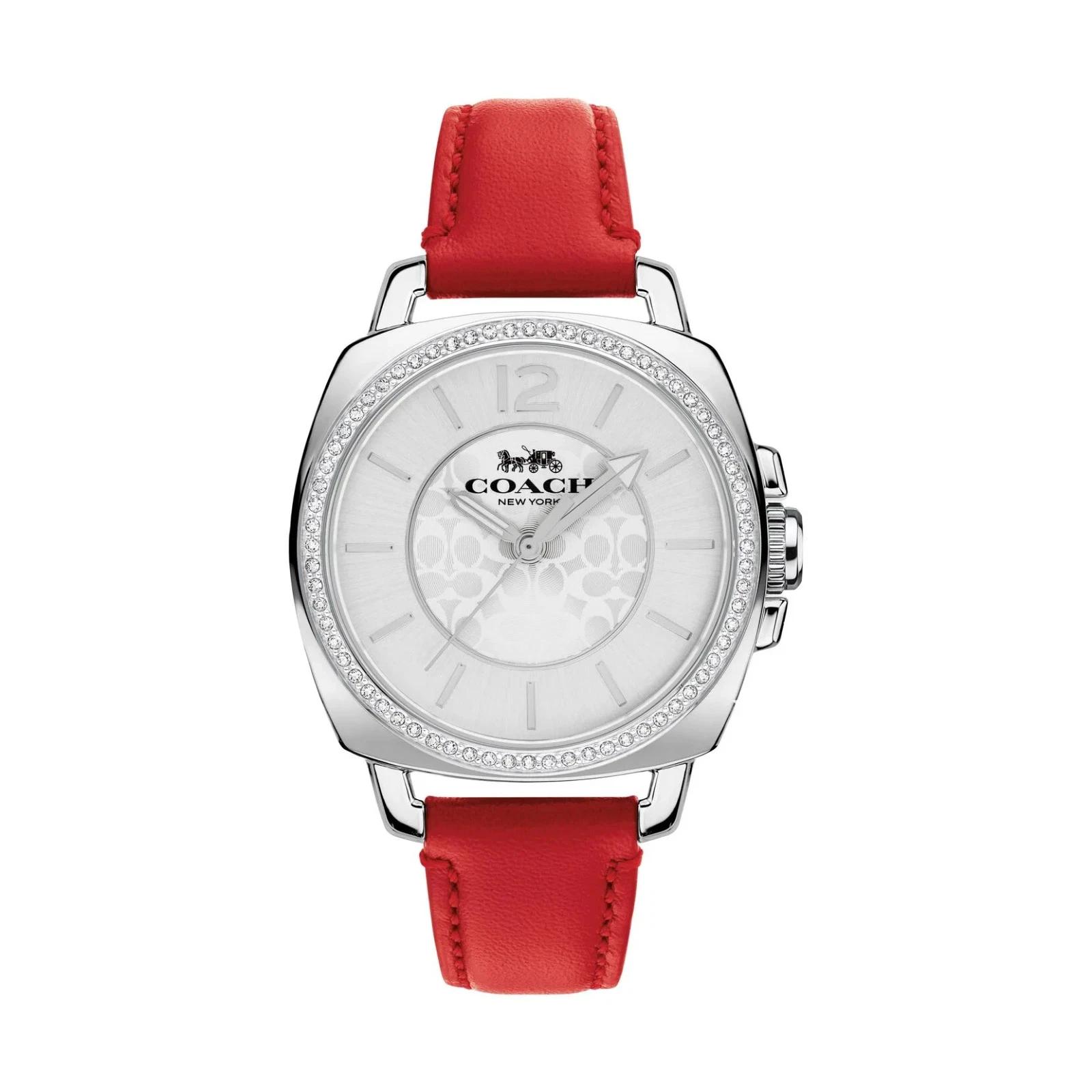 Женские кварцевые часы Coach Boyfriend 34 мм 14503855 красный