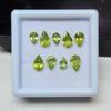 Pear Cut Natural Green Peridot Gemstone, 9 Pcs Lot, 6-8 mm Size, 4.80 Carat, Jewelry making Loose Stone.