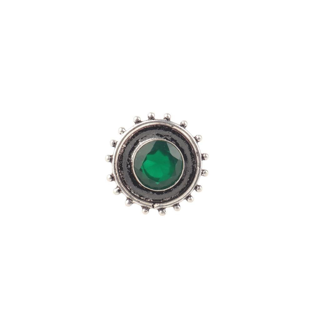 Green Onyx Gemstone 925 Sterling Silver Jewelry Handmade Ring Gift For Friend RR-49-20