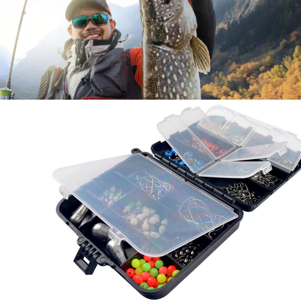 177PCS Fishing Accessories Kit Practical Convenient To Access Fishing Tackle Box for Outdoor