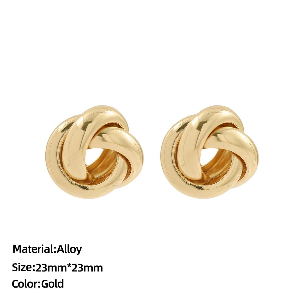 

Classic Stainless Steel Ear Buckle for Women Trendy Gold Color Small Large Circle Hoop Earrings Punk Hip Hop Jewelry Accessories