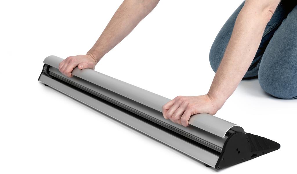 Roll up Clip 85x220 - telescopic pole, graphic exchange system