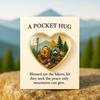 Camping Pocket Hug with Inspirational Cards Heart-Shaped Hiking Pocket Hug Keepsake Token Hikers Campers Nature Enthusiasts Gift