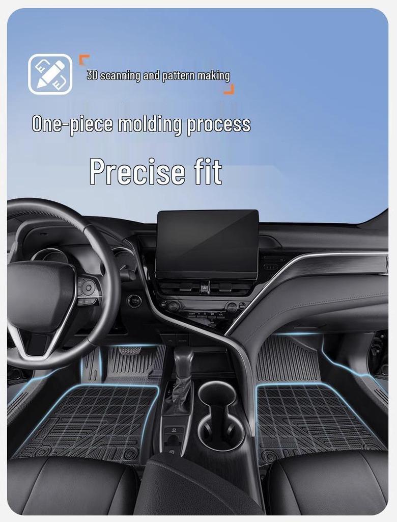 Waterproof TPE Car Floor Mats for Pentium B30 (2016-2018), One-Piece Molded with Door Sill Coverage