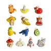 Nordic Style Healing Animal Fruit Series: Fox, Lemongrass, Strawberry, Mango, Cute Cat Pendant DIY Jewelry Accessories