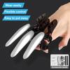 3Pcs 3D Printed Mechanical Claw Toy Finger Wolverine Claws Adjustable Size Halloween Cosplay Equipment for Adults Kids