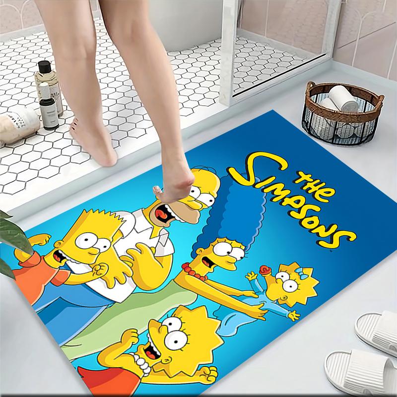 Simpsons Family Adventure Carpet Rug Soft Washable Antislip Home Living Room Sofa Mats Personalized Christmas Rug