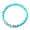 Vintage Mens Bracelet Beaded Om Mani Padme Hum Mantra Viking Jewelry Natural Lava Stone Tiger Eyes Bracelet for Men