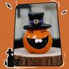 Halloween Pumpkin Ornament Resins Crafts Smiling Grin Face Pumpkin Sculpture For Horror Theme Homes Party Table Decors