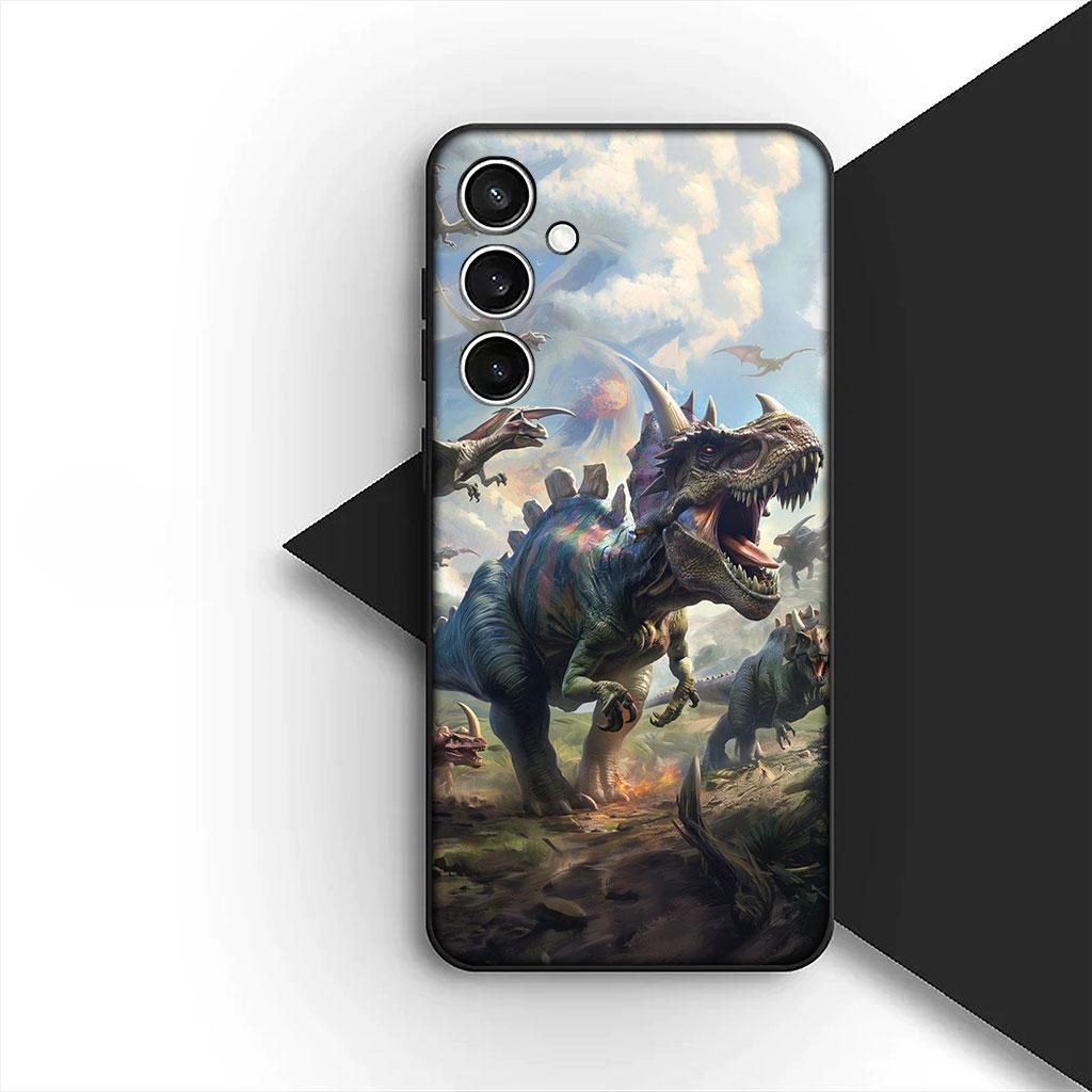 Phone Cover for Samsung Galaxy S22 S21 S20 FE Ultra Plus A07 A17 A15 A16 A25 A57 A37 Soft Silicone Case Wallpaper Dinosaurs