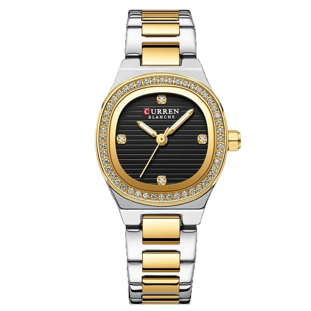 CURREN 9101 Women's Square Dial Quartz Casual Wristwatch