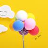 Colorful Retro Balloon Cake Topper - Large Round Balls for Birthday Dessert Table Decoration