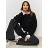 Women's Autumn and Winter Solid Colour Round Neck Loose Knitted Pullover Sweater