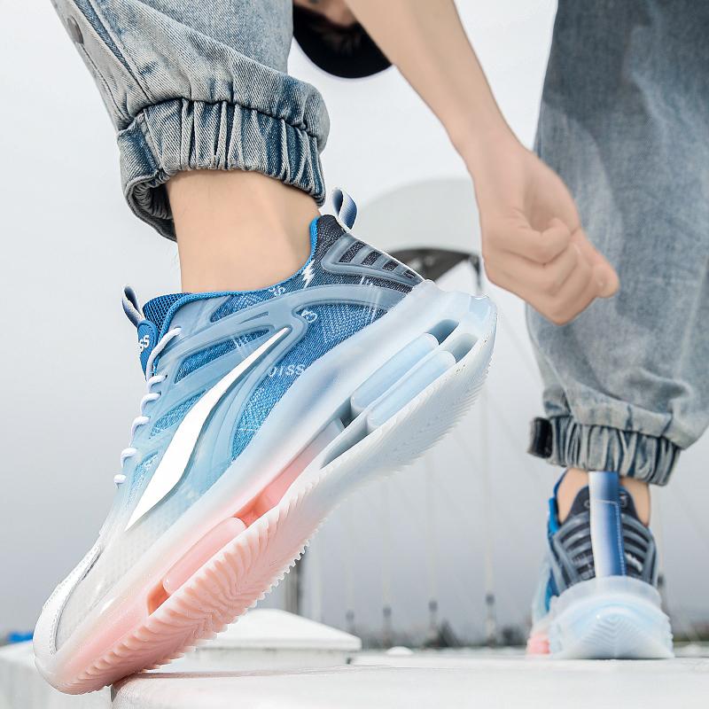 Men’s Sports Shoes Women Running Sneakers Basketball Shoes Thick Sole Height Increase Couple Unisex Jogging Shoes