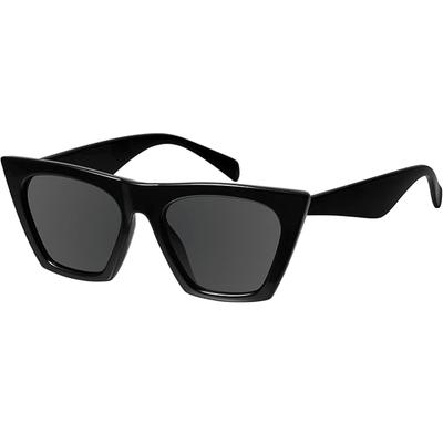 Trendy Square Cateye Sunglasses Women Men Vintage Tortoiseshell Frame UV400 Gradient Shades S6881KN