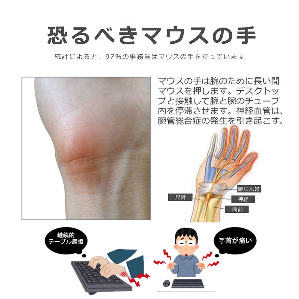 Ergonomic Mouse Keyboard Wrist Rest Relieves wrist comfortable wrist support perfect for reducing easy to clean and always keep mouse arm rest perfect