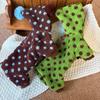 Fashion Polka Dot Pattern Dog Four Legged Coat Thickened Warm Comfortable Dog Jumpsuit Soft Plush Dog Hooded Sweatshirt Walking