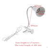 Flexible Reptile Lamp Holder Light Bulb Clip Table EU Plug White
