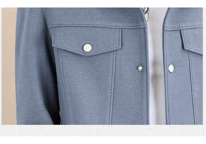 Men's Korean Style Slim Fit Solid Color Jacket - Casual Lapel Outerwear for Spring & Autumn