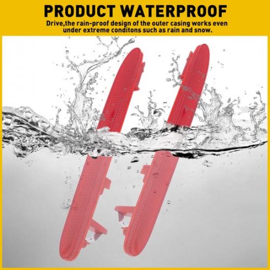 2PCS Rear Bumper Reflector Light For Honda 45052 CRV Odyssey Element 2009-2011 V