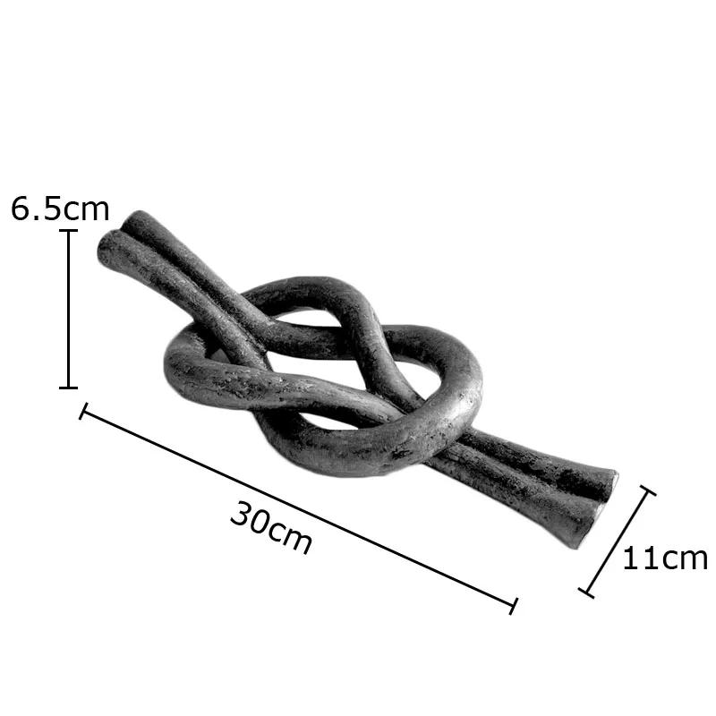 

Geometric Winding Crossing Knot Ornaments Resin Crafts Statue Desk Decoration Creative Artwork Sculpture Room Aesthetics Decor