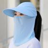 Foldable Women Sunscreen Hat Anti UV Outdoor Cycling Hat Summer Beach Sun Hat