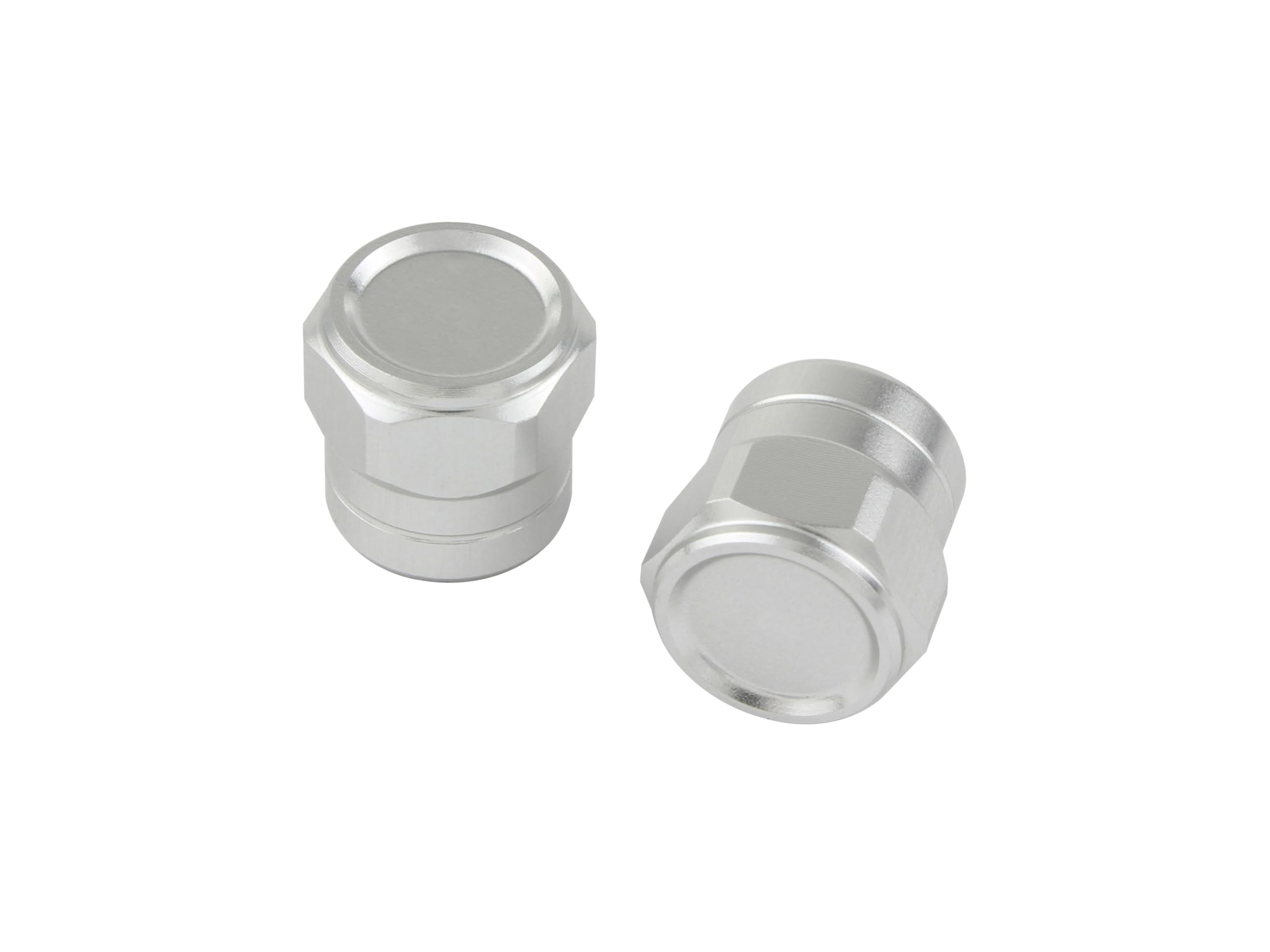 POSH FAITH Motorcycle Supplies Full Billet Air Valve Cap Short серебряный