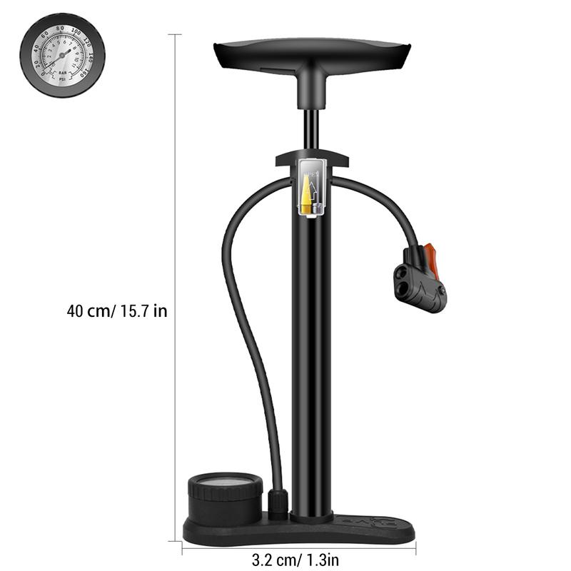 Cycling Pump Multi Functional 160PSI Portable Inflator for Bike and Cars with 3 in 1 Nozzle Air Pump Car Tire air Pump Portable