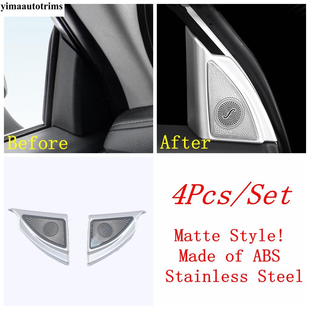 

Door Speaker / Pillar A Horn Audio Sound Frame Cover Trim For Toyota Highlander / Kluger - 2025 Stainless Steel Accessories Model C
