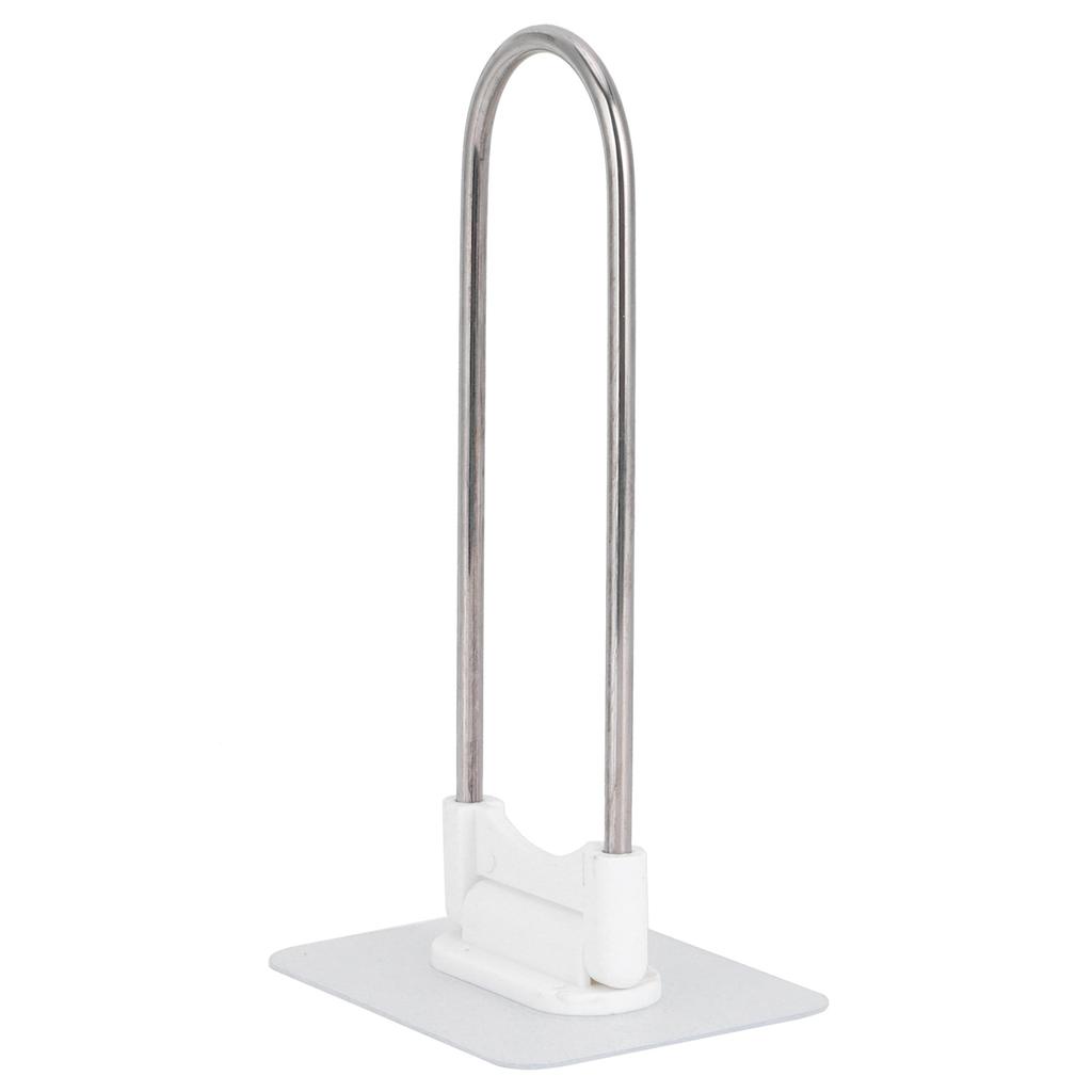Clothes Hanger Organizer Stainless Steel UShape Wall Storage Rack for Bathroom Balcony White