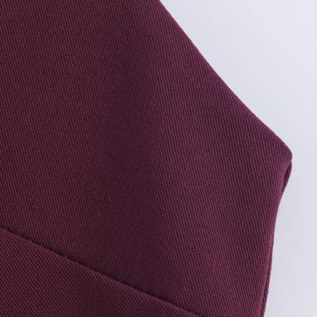 2024 Autumn V-Neck Sleeveless Slim-Fit Belted Dress