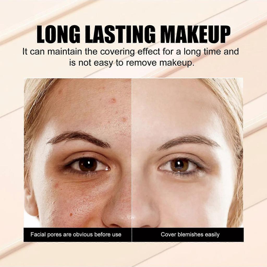 Eelhope Three-color Concealer Naturally Covers Dark Circles, Spots, Acne Marks, Brightens Skin Tone Concealer