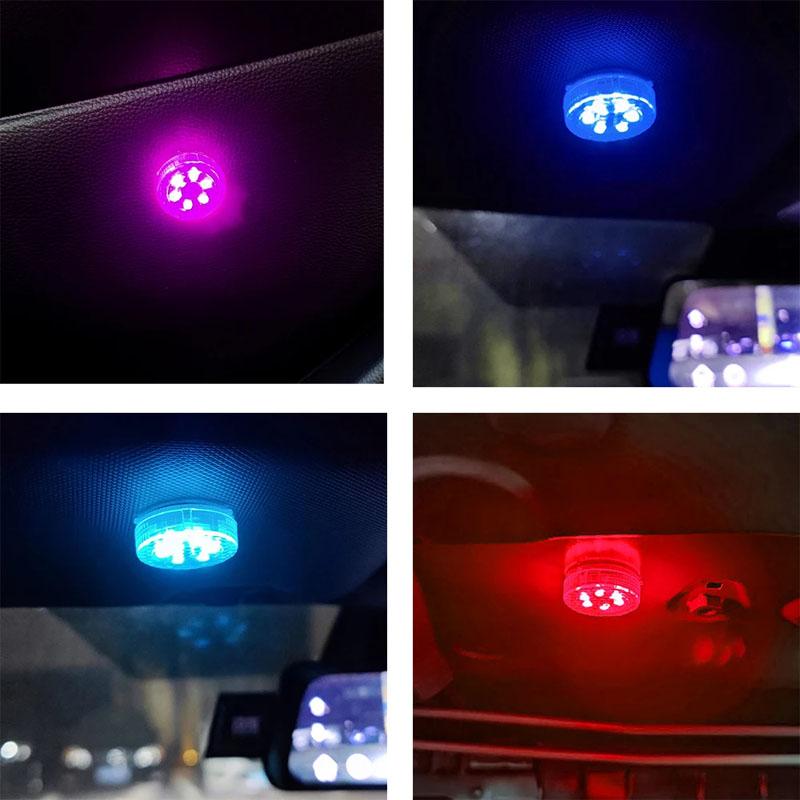 Circular sensing touch light 6LED press light Car pat light Car night light glue wardrobe reading light