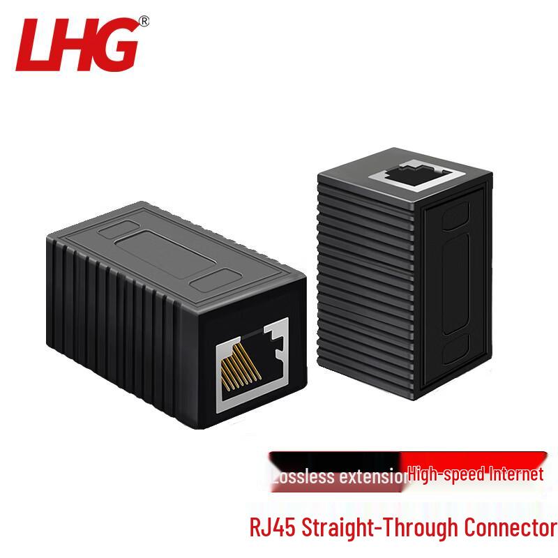 LHG Shielded RJ45 Gigabit Ethernet Passthrough Connector