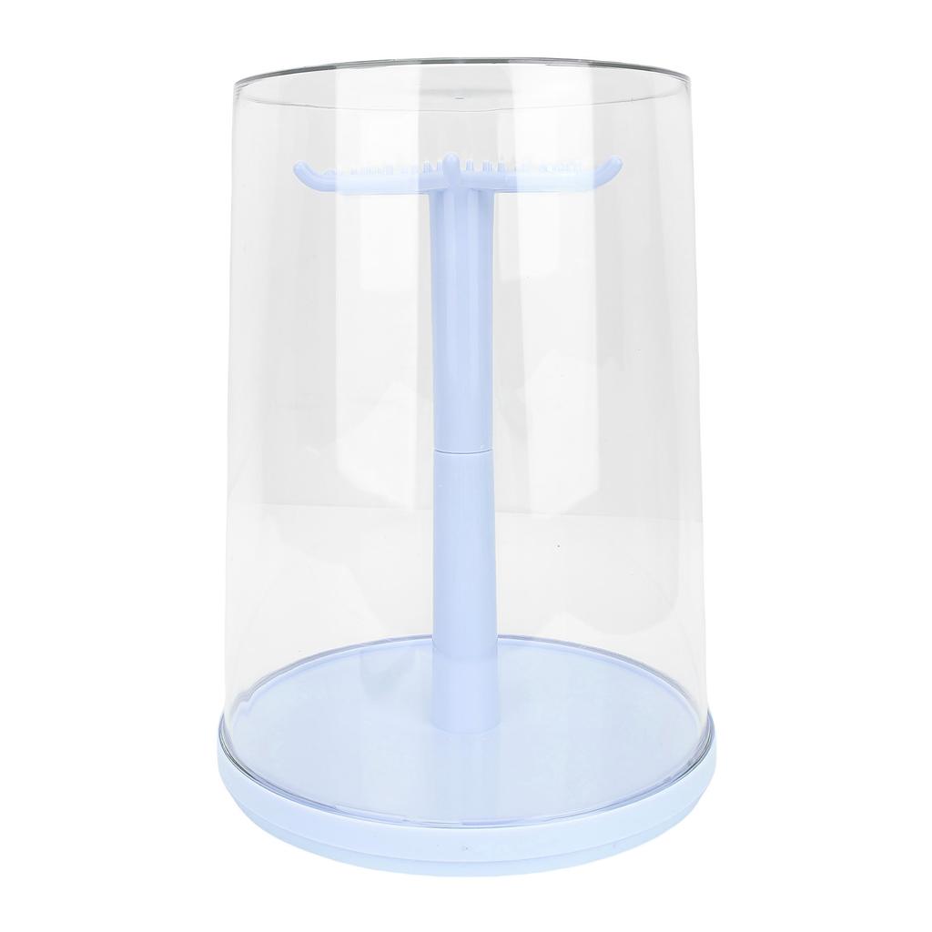 Doll Rotating Clear Display Case Transparent Figures Doll Protective Storage Box for Doll Collection