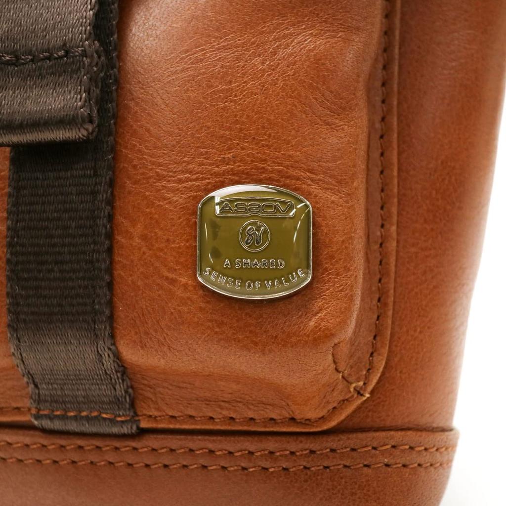 ASSOB Habit Shoulder Series Water Proof JES Leather Porch, Chocolate, 072100-23