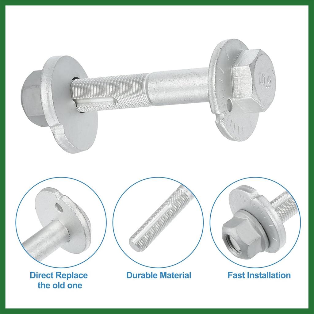 Motoforti Suspension Arm Alignment Eccentric Adjustment Cam Bolt Camber Screw Fit for Nissan Armada 5.6L 2005-2015 No.545802S400/545802S40A - Pack of
