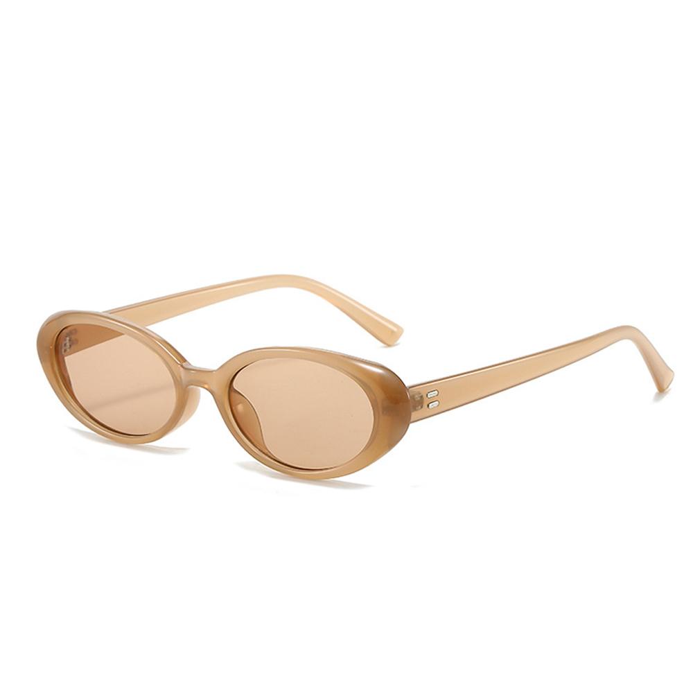 Modne Damskie Okulary Przeciwsłoneczne w Kształcie Owalnym Najnowsza Modna Stylizacja dla Pań Letnie Okulary Przeciwsłoneczne Vintage Styl Markowy Mała Oprawka Okulary do Jazdy