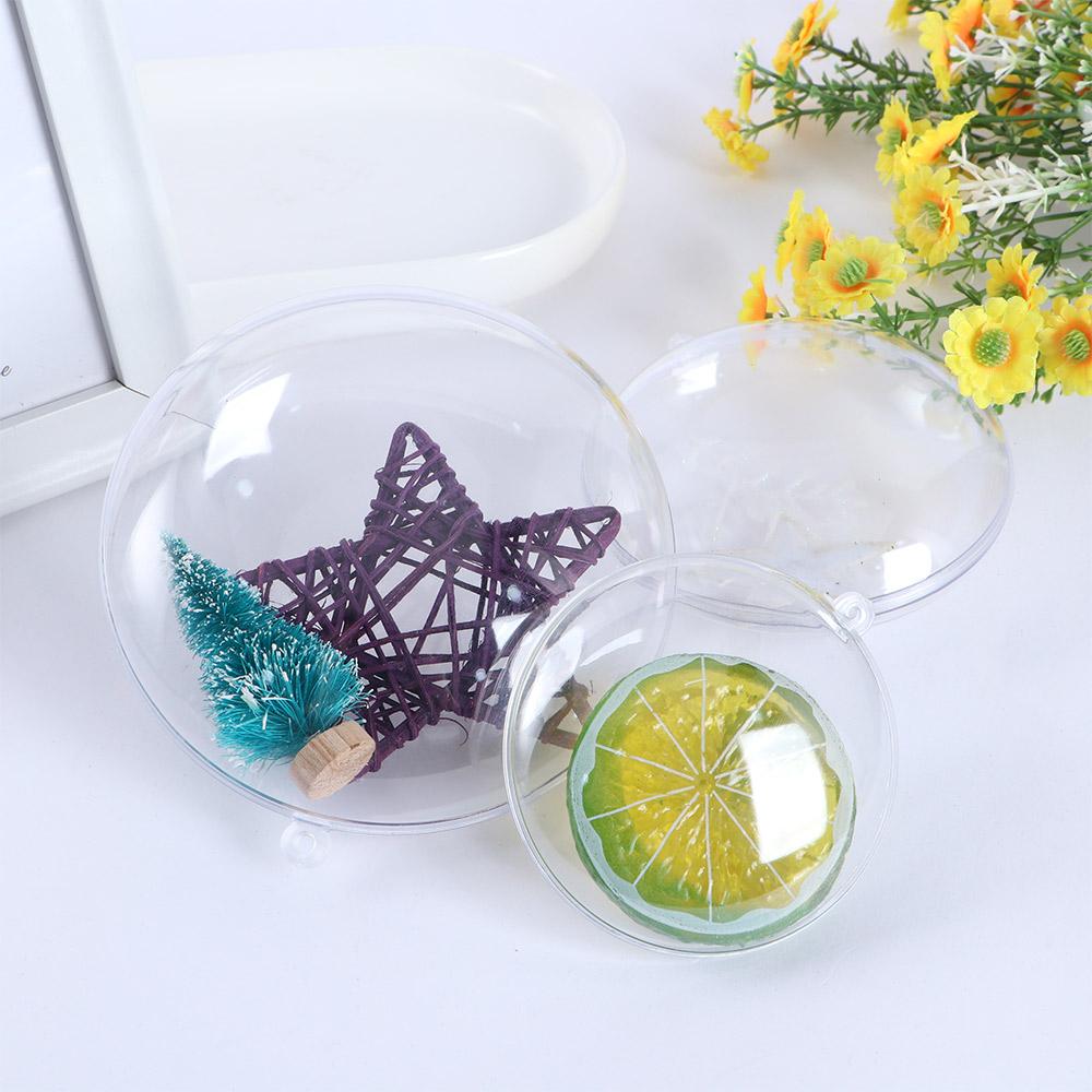 7/9/11 Cm Candy Packing Clear Flat Ball Christmas Ornaments Home Decor Christmas Disc Balls