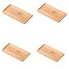 Wooden Pallet Rectangular Base Water Tray Basin Support Round Small Chassis Basin Pad Waterproof Bamboo Tray