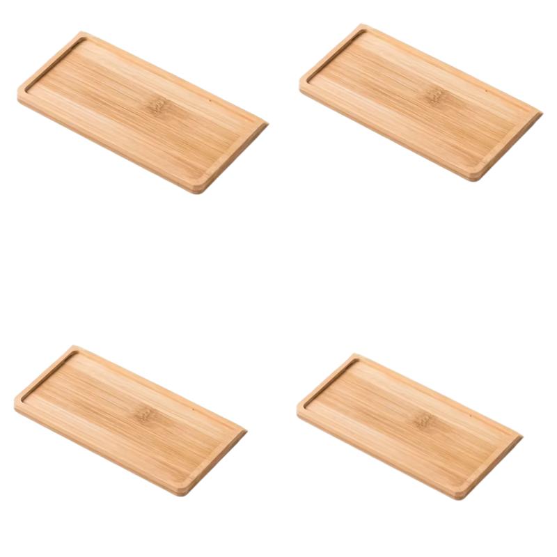 Wooden Pallet Rectangular Base Water Tray Basin Support Round Small Chassis Basin Pad Waterproof Bamboo Tray
