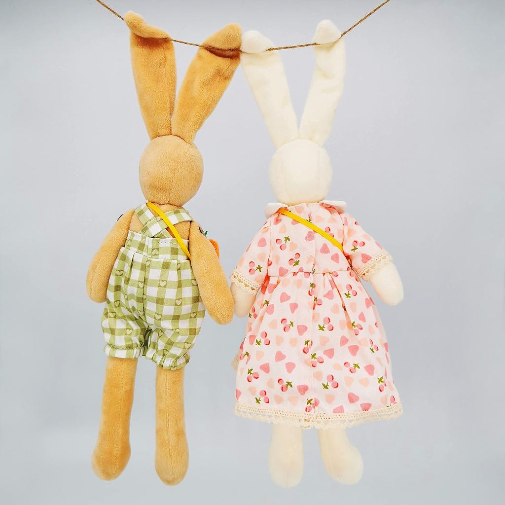 Doll making kit for adults and kids, DIY stuffed animal sewing kit, cute animal doll, gift for girls, handmade doll craft kit. (Rabbit Boy)
