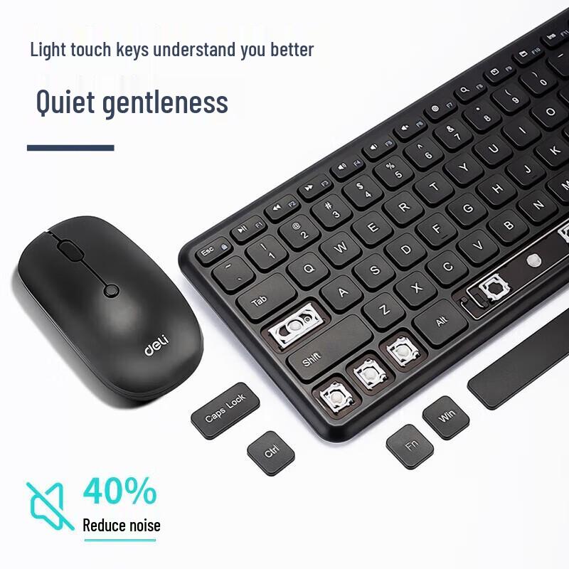 Deli 2.4G Wireless Keyboard & Mouse Combo