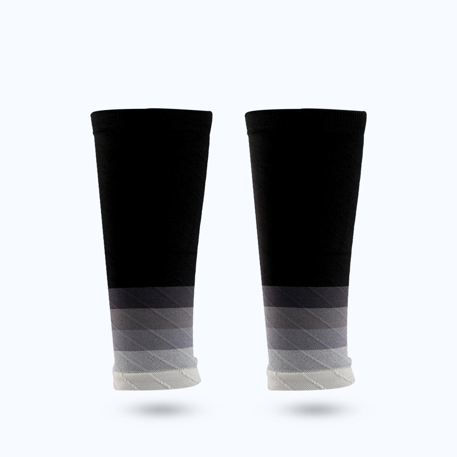 

1 пара компрессионных рукавов для икр 20-30 мм рт. ст. носки-рукава для ног для мужчин и женщин, облегчение боли при шинсплинтах, поддержка при варикозном расширении вен и усталости 1 pair серый