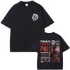 Rapper Paulo Londra Homerun Merch Tshirt Unisexs Fashion Casual Oversized T Shirts Unisex Wounisex Hip Hop Vintage Crewneck Tshirts Bl