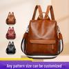 2025 Women's High-End Korean Versatile Backpack - Fashionable, Large Capacity, Retro Casual School Bag