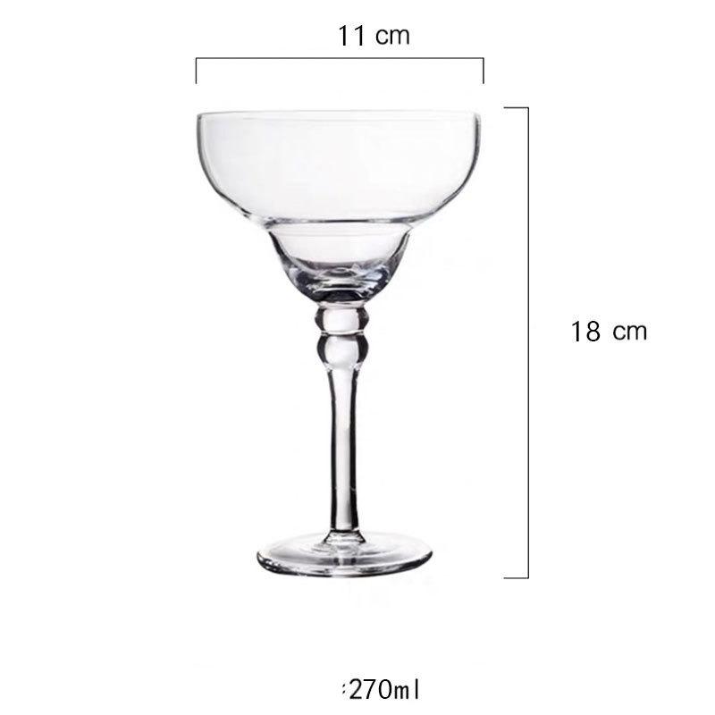 Painted Cocktail Crystal Glass Handmade Cocktail Cup Bar Retrostyle Margarita Cocktail Crystal Glass Home Tequila Highfoot Glass 270ml