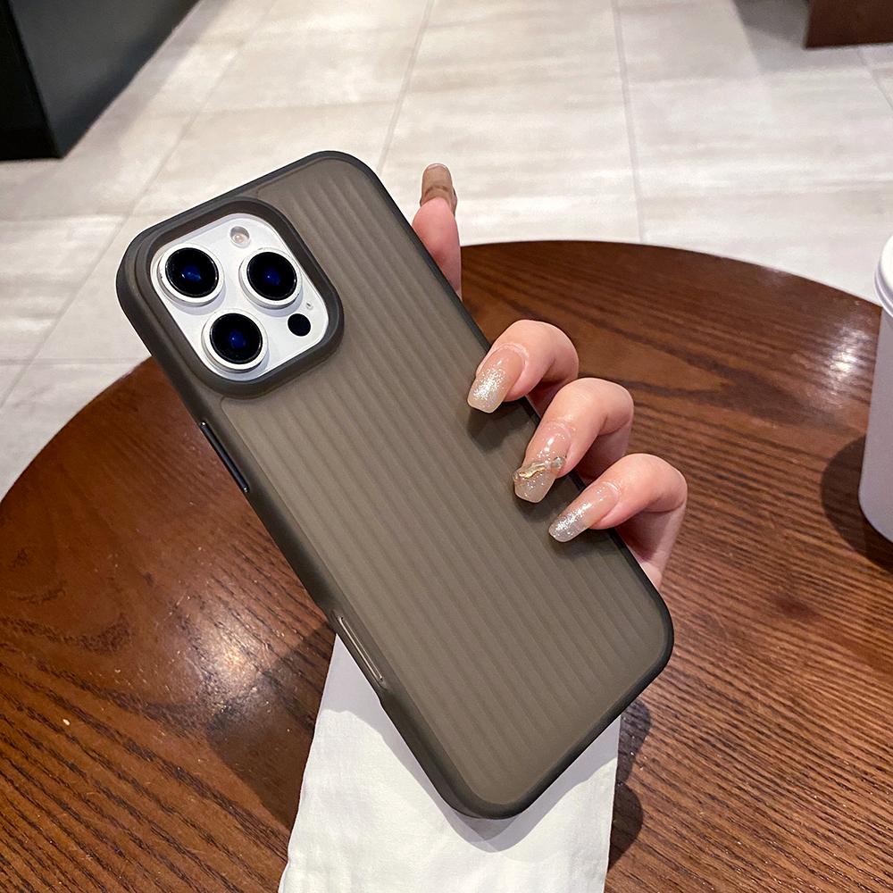 Премиальный полупрозрачный чехол для Apple iPhone 16 15 14 13 12 Pro Max Защита от падений Прочная гибридная задняя крышка из PC+TPU Coque Samsung S25 Ultra